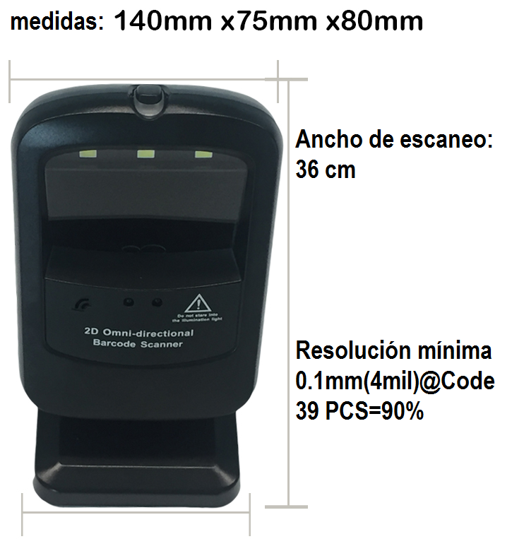 Lector de Código de Barras 2D HS-220