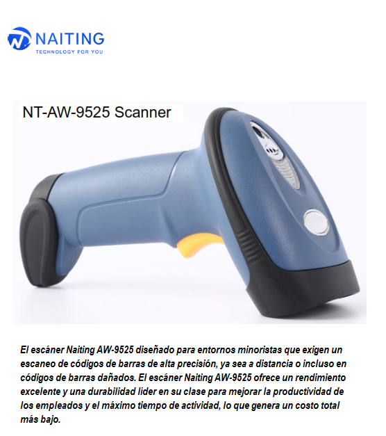 BARCODE SCANNER WIRELESS NT-AW-9525