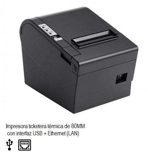 Impresora Térmica 80mm HOP-H806 USB+LAN